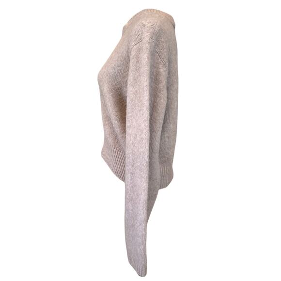 CLUB MONACO X RTR ~ Alpaca Wool Cream Cropped Pullover Sweater Size XL - Picture 6 of 10